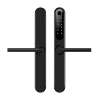 Smart Slim BLACK - узкий умный замок для отелей и офисов