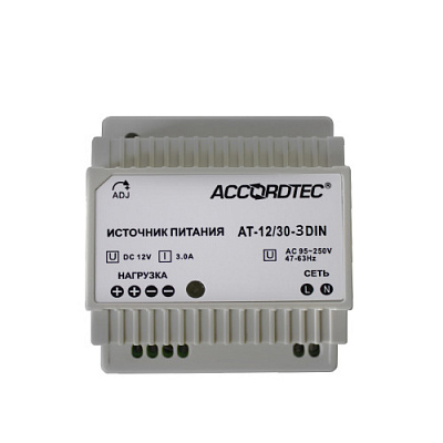 Блок питания AccordTec AT-12/30-3 DIN