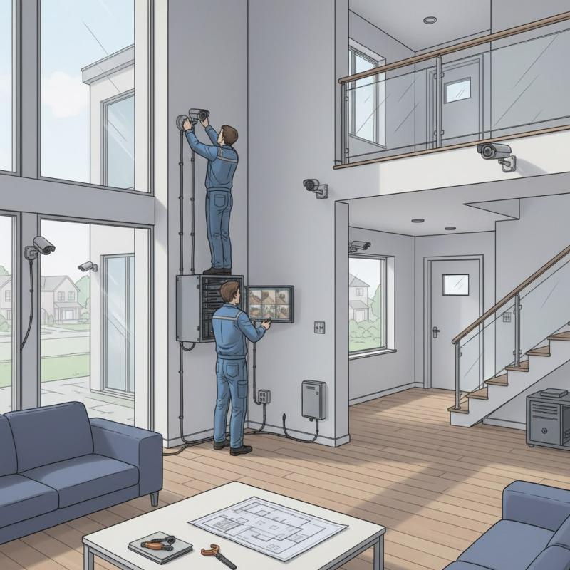 Установка видеонаблюдения в частном доме — цены, схемы, советы 2026